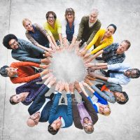 Multi-Ethnic Diverse Group People Circle Variation Concept